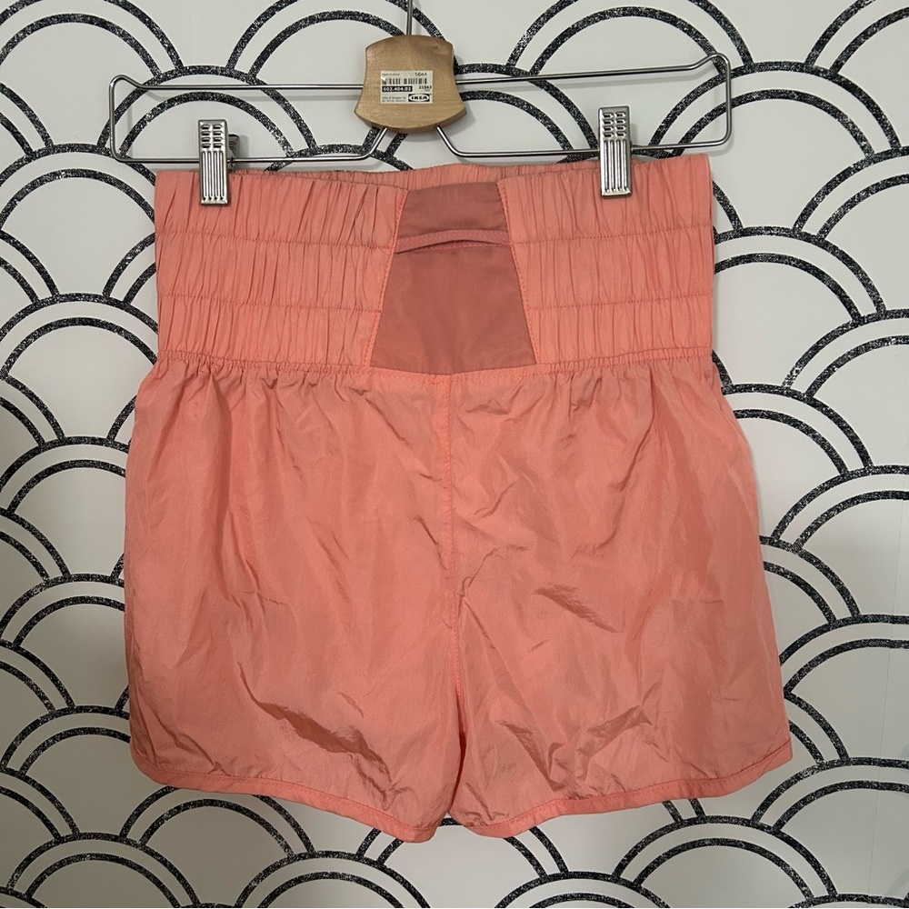 Free People FP Movement The Way Home Shorts High Rise Athletic Papaya Coral M - Picture 3 of 4